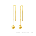 Snowflake Shaped 18K Solid Gold Earring Jewelry